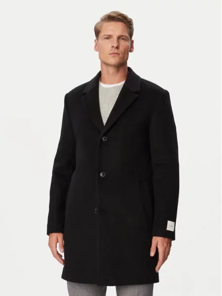 Calvin Klein Palton de lână negru