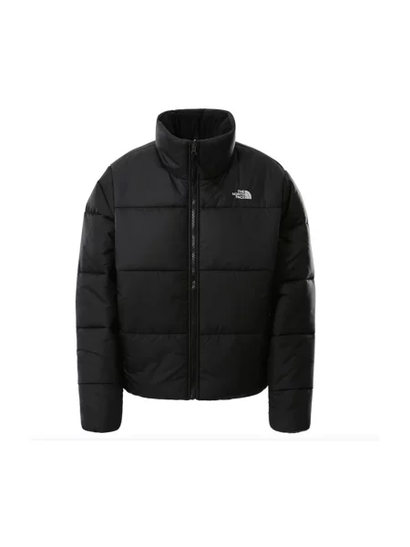 Kurtka The North Face w geometryczne wzory retro czarna