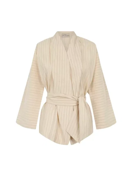 Lniana marynarka Cortana żółta