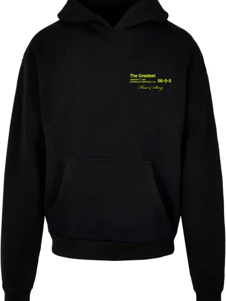 MT Upscale Mikina The Greatest šedá / kiwi / černá bílá