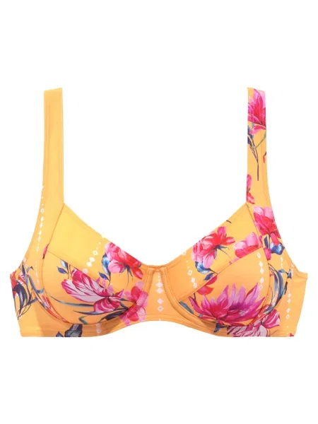 SUNSEEKER Sutien costum de baie portocaliu / fucsia verde alb