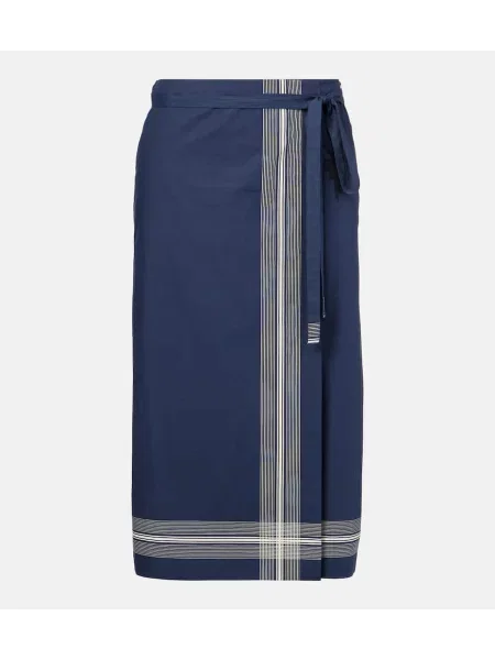 Fustă Vince cu dungi albastru