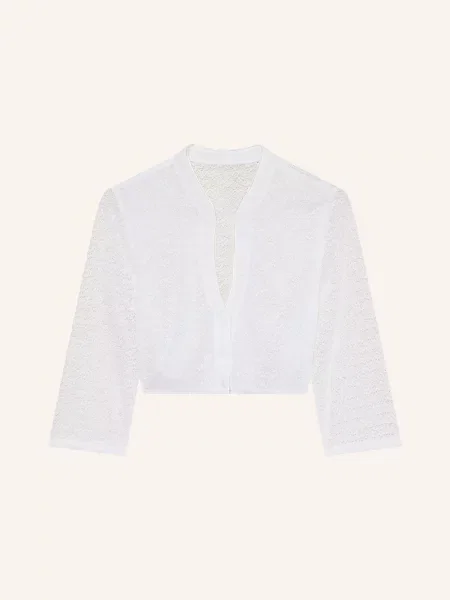 Walldorff Bluzka Bawarska Z Rękawami weiss biała