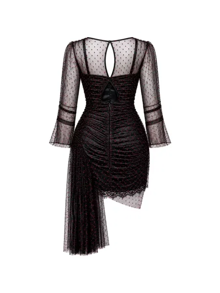 Lung rochie mini Dolce & Gabbana din dantelă negru