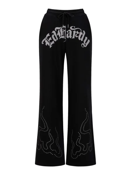 Ed Hardy Pantaloni gri deschis negru