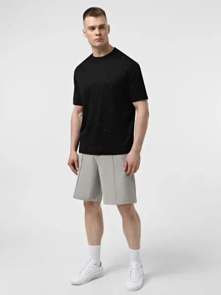 Футболка Emporio Armani из лиоцела черная