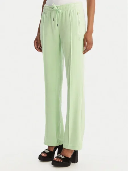 Juicy Couture Spodnji del trenirke Tina Straight Leg zelena