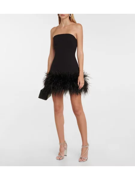 Rochie Safiyaa cu pene negru
