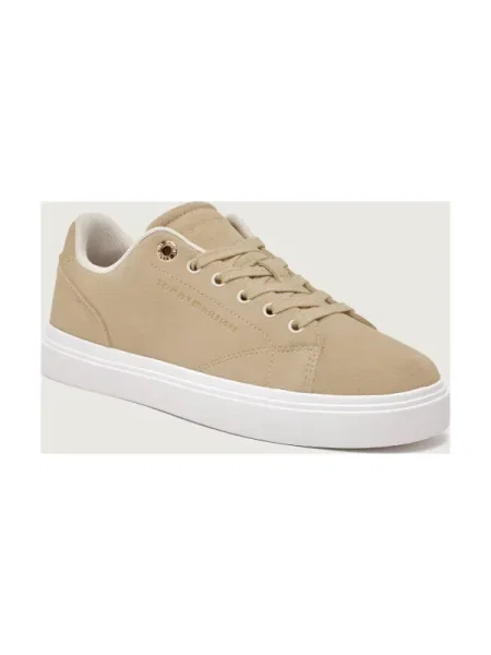 Tommy Hilfiger Sneakers | piele întoarsă bej