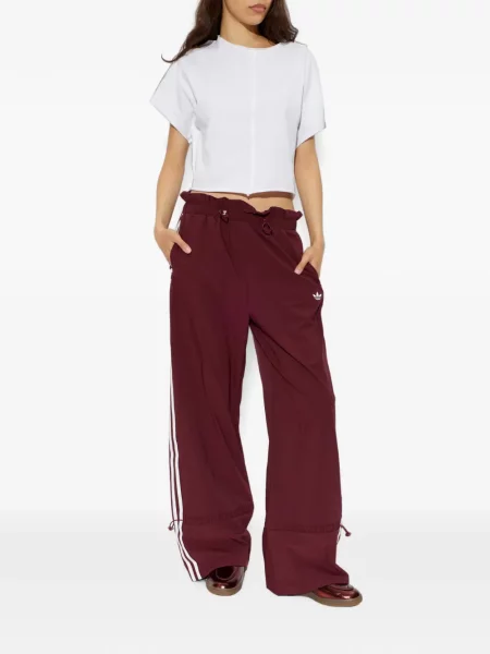 Decupat tricou Adidas cu imagine alergare gri