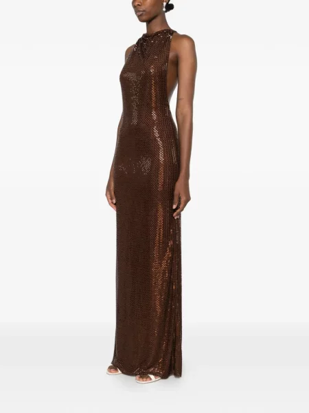 Stras rochie maxi Self-portrait maro