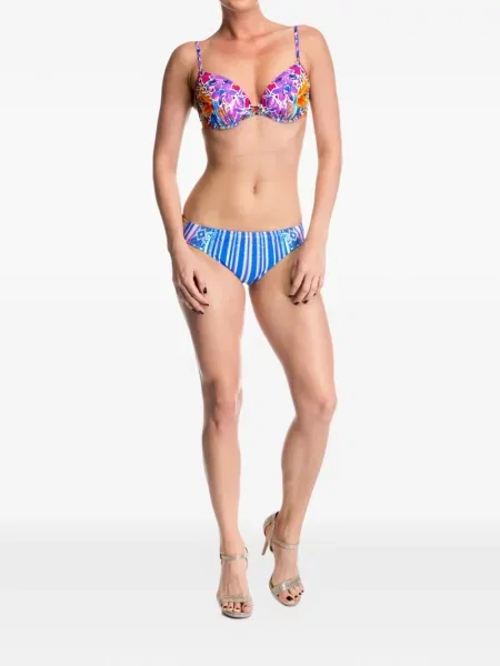 Bikini Gottex cu dungi cu imagine albastru