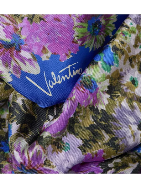 Hodvábny kvetinový šál Valentino Garavani