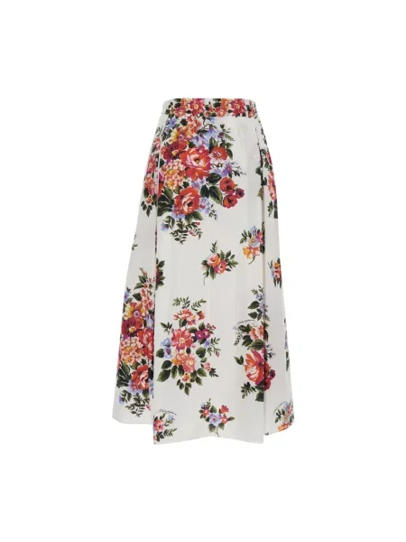 Spódnica midi Dolce And Gabbana biała