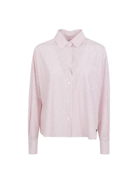 Podróż koszula Weekend Max Mara w paski różowa