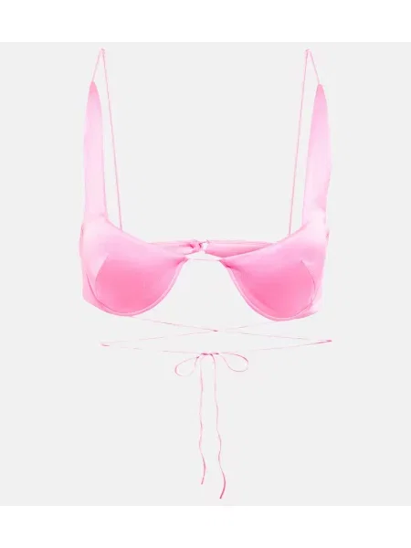 Satynowy top Alex Perry różowy