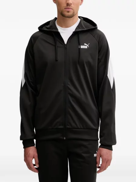 Hanorac cu glugă Puma cu imagine negru