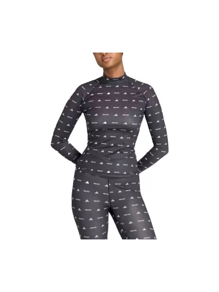 Dlouhé tričko Adidas Sportswear s dlouhými rukávy černé