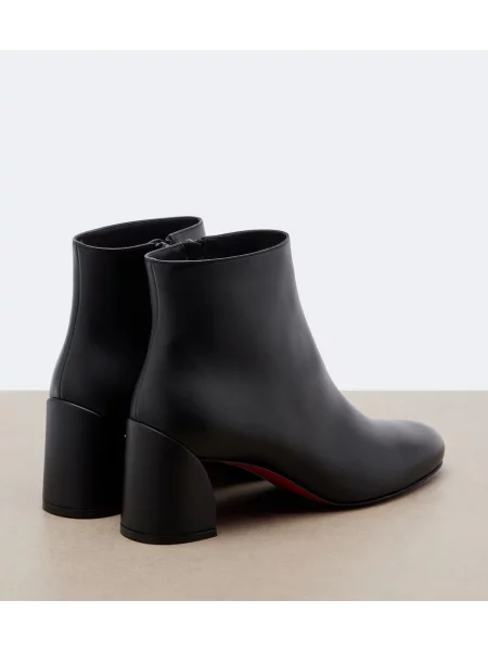 Kožené členkové čižmy Christian Louboutin čierna