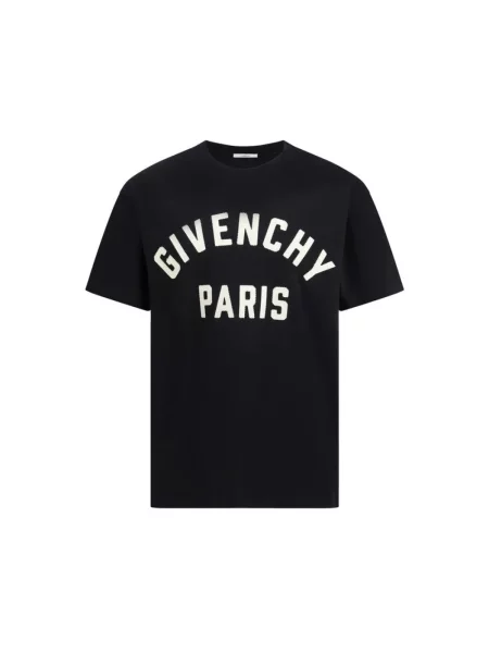 Haftowana koszulka Givenchy czarna