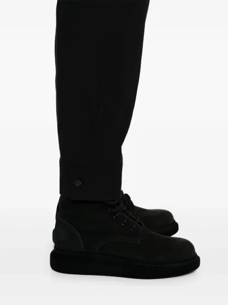 Pantaloni Yohji Yamamoto din canvas negru