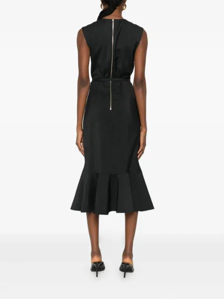 Rochie Fendi de lână de costum negru