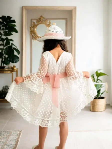 Rochie copii Dewberry alb