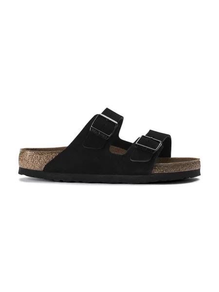 Birkenstock Semišové šľapky Arizona SFB čierna