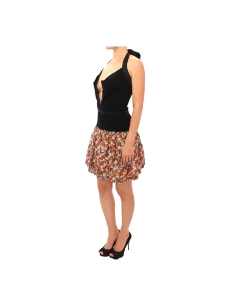 Sukienka koktajlowa Dolce And Gabbana z dekoltem halter czarna