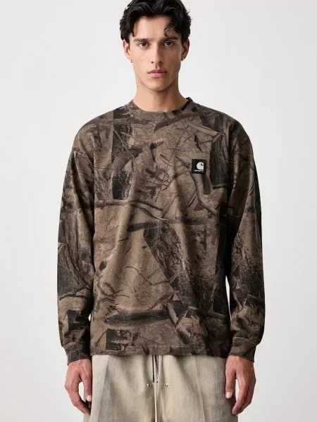 Tricou cu mânecă lungă Carhartt Wip cu pene