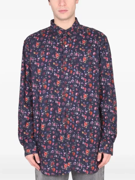 Cămașă Engineered Garments cu model floral cu imagine albastru