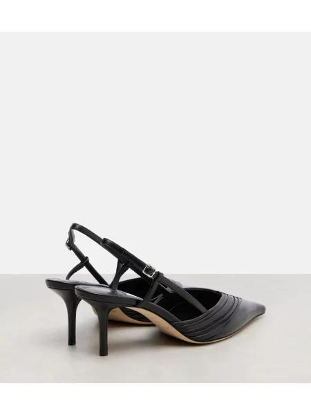 Pantofi cu toc Jimmy Choo din piele slingback negru