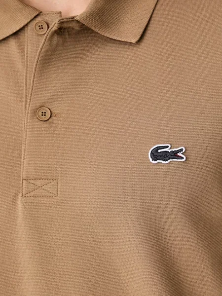 Lacoste póló férfi pamuttal barna