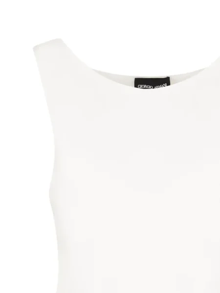 Top Giorgio Armani fără mâneci alb