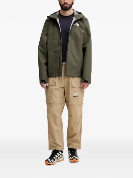 Geacă The North Face cu glugă verde