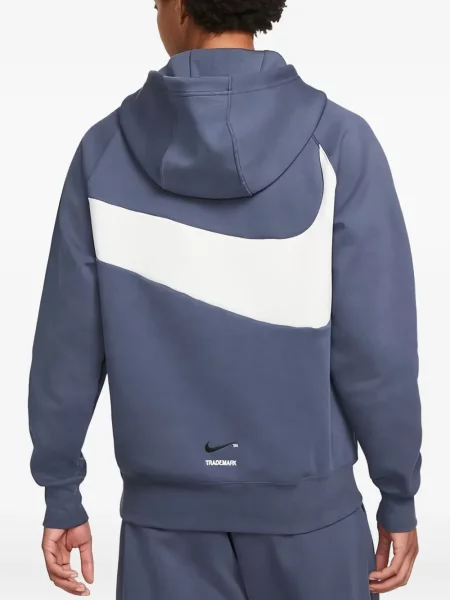 Pantaloni Nike din fleece alergare cu broderie negru