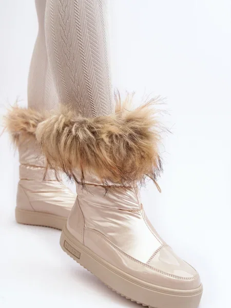 Dámske snehové topánky BIG STAR beige béžová