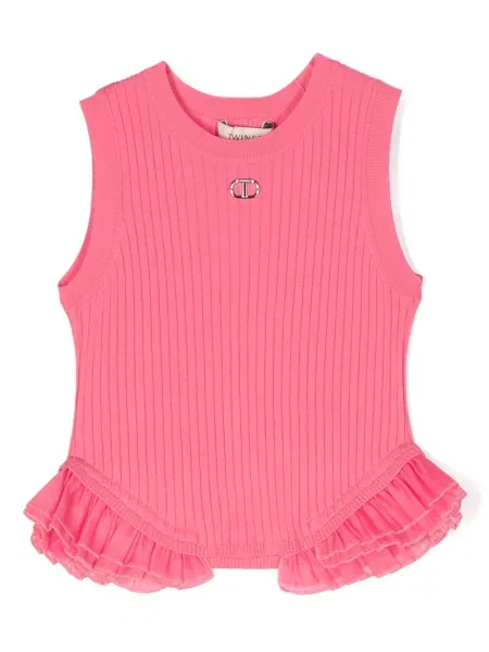 Top dziecięcy Twinset różowy