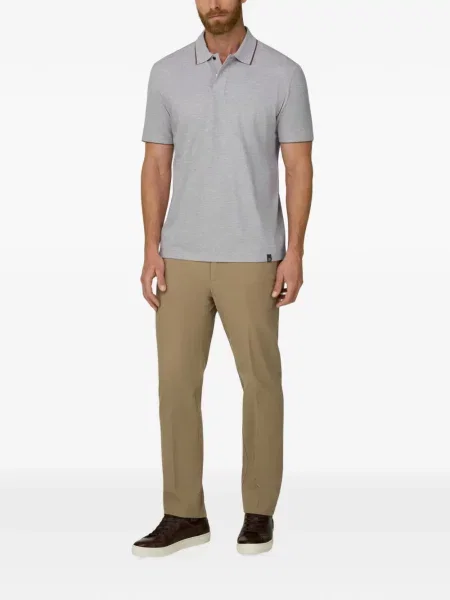 Tricou polo Boggi Milano stretch gri