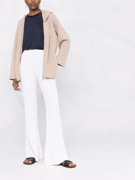Pantaloni Alberta Ferretti evazate alb