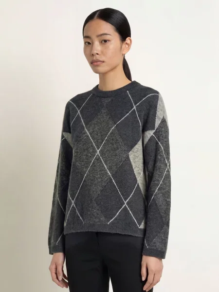 Msch Copenhagen Sweter Mschadin schwarz szary