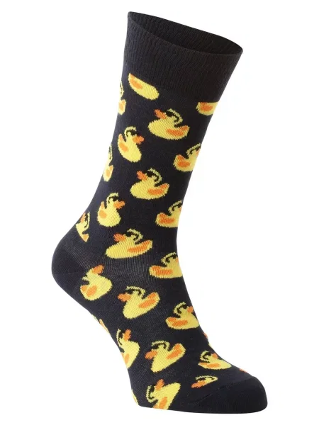 Skarpety z nadrukiem z logo Happy Socks granatowe