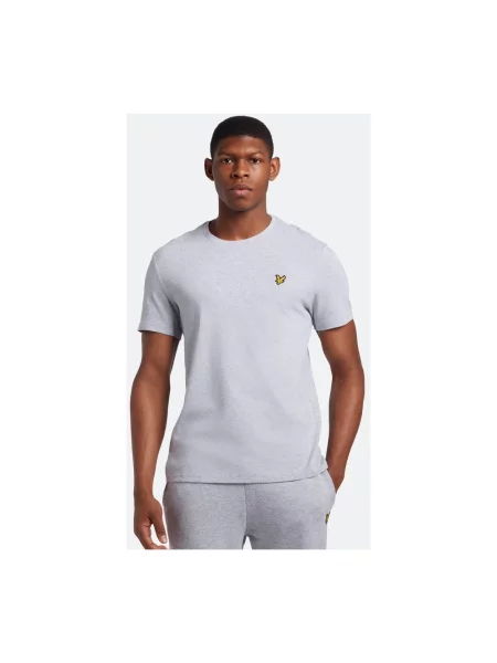 Koszulka Lyle & Scott z okrągłym dekoltem szara