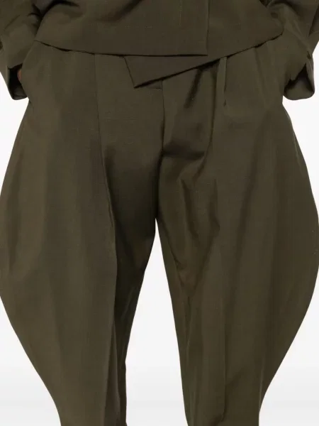 Pantaloni Fendi plisate verde