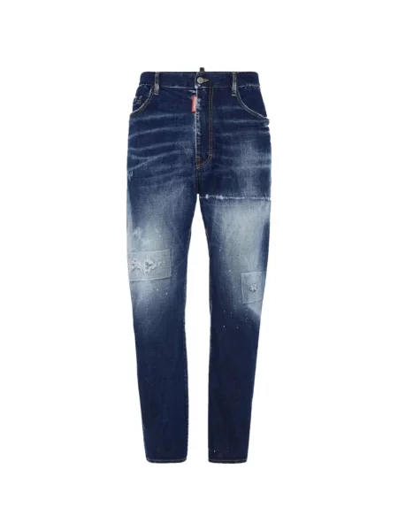 Blugi Dsquared2 zdrențuiți albastru