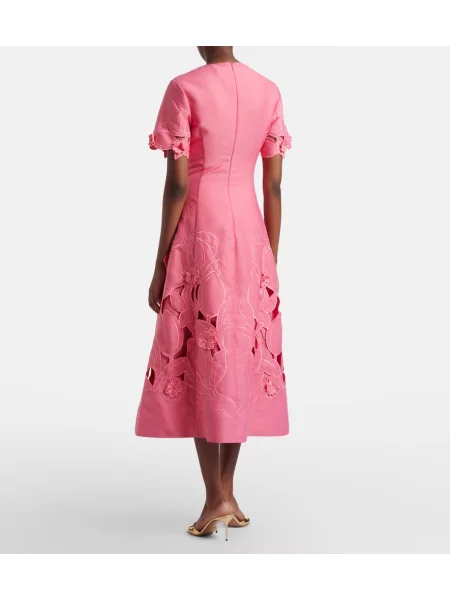Rochie midi Leo Lin roz