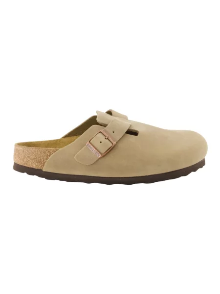 Birkenstock Boston BS Narrow Fit Tabacco Brown Unisex Sandały Birkenstock Brązowy Size: beżowe