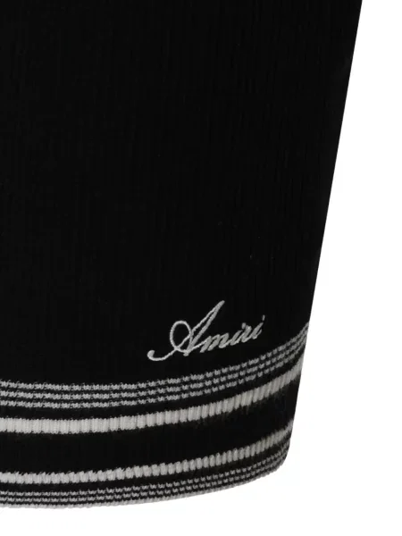 Fusta mini Amiri tricotate negru