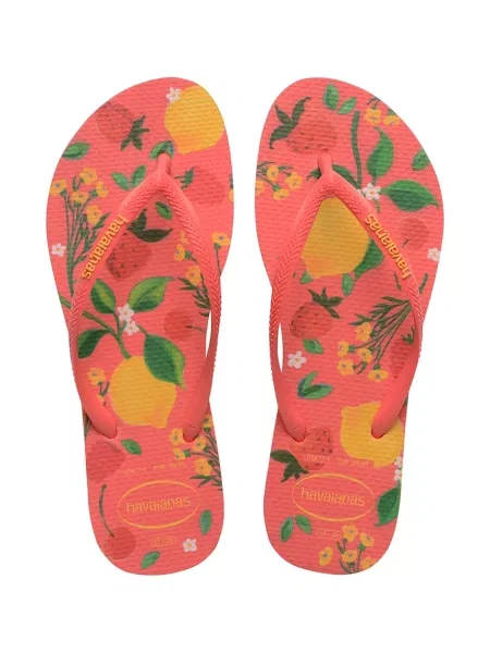 Havaianas japonke SLIM SUMMER BLISS oranžna