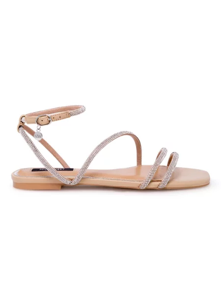 Sandały Nine West beżowe